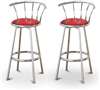 New Spiderman Themed Fabric Swivel Seat Bar Stools! 29" Seat Height with a Chrome Finish