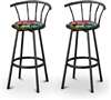 New Avengers Themed Fabric Swivel Seat Bar Stools! 29" Seat Height with a Black Finish