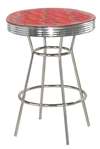 New Spiderman Themed Bar Table! 42" Tall Bar Table Features A Spiderman Theme with a Glass Table Top Surface